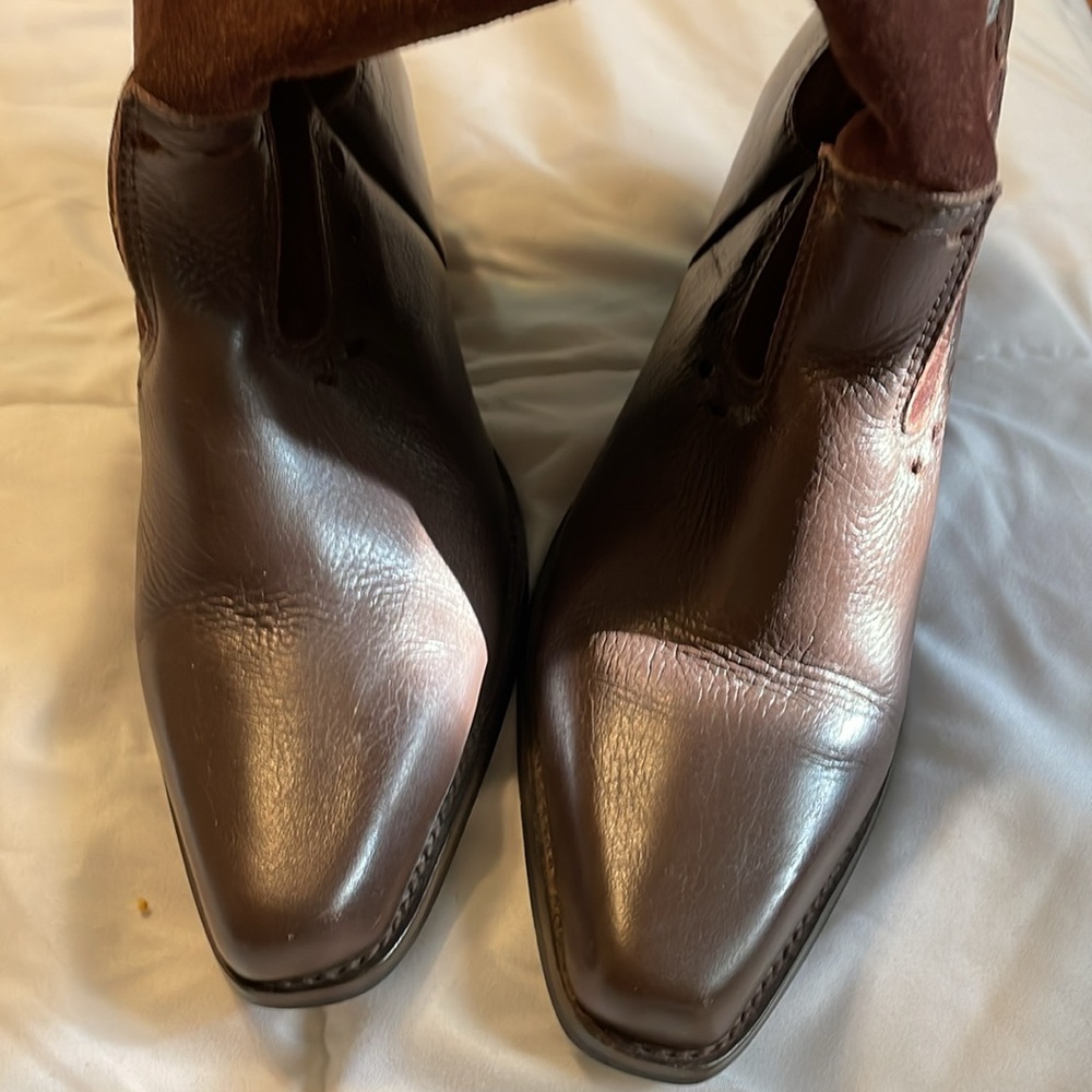 Leather and suede boots - Picture 5 of 5